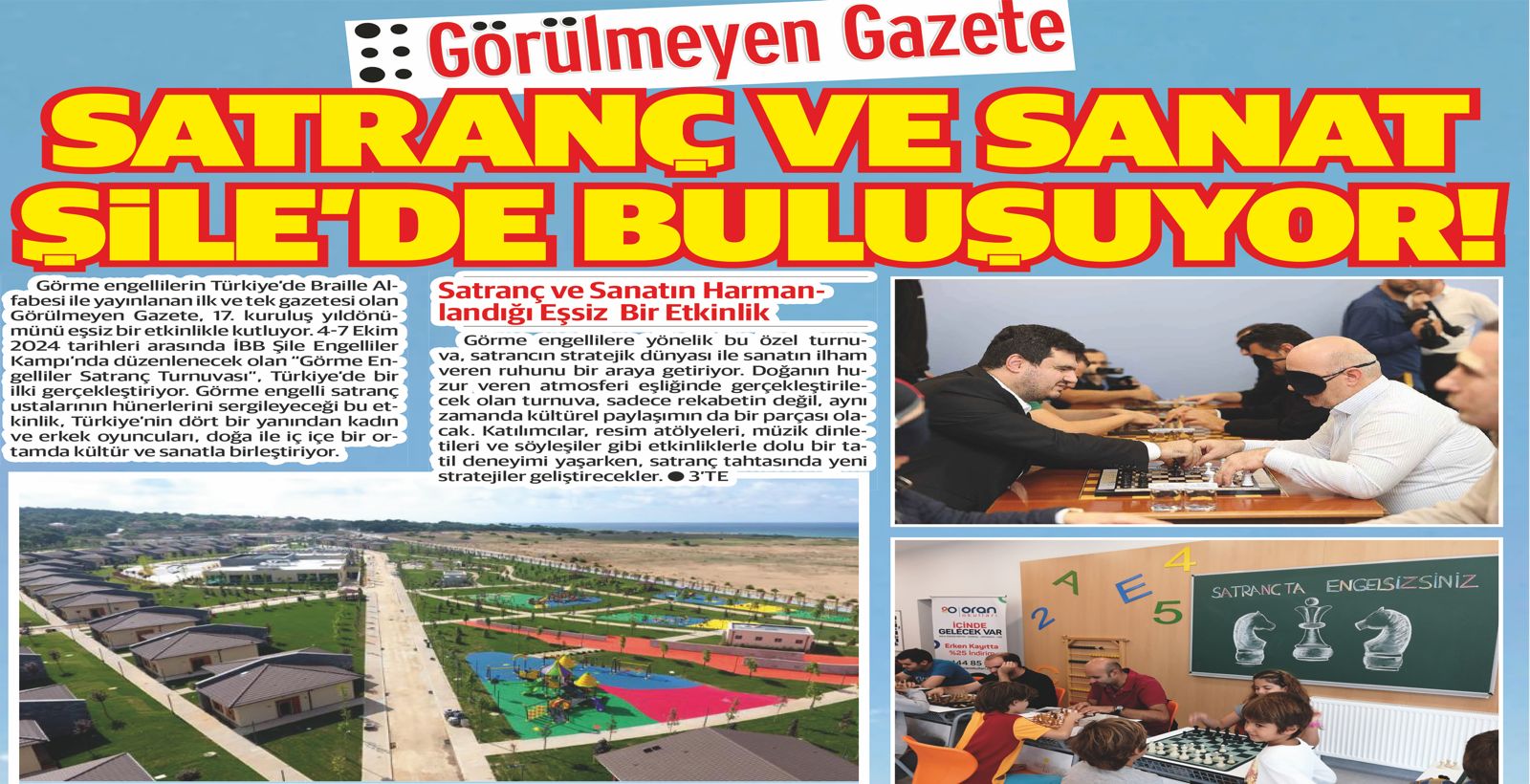 SATRANÇ VE SANAT ŞİLE’DE BULUŞUYOR!